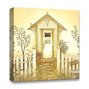 Canvas Wall Art Famous Building Birds/Flowers Pop-up Painting Artwork for Home Prints Framed - 12x12 inches