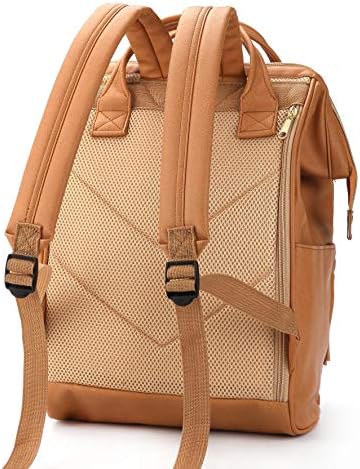 Kah&Kee Leather Backpack Diaper Bag with Laptop Compartment Travel School for Women Man 2 Kah&Kee Leather Backpack Diaper Bag with Laptop Compartment Travel School for Women Man