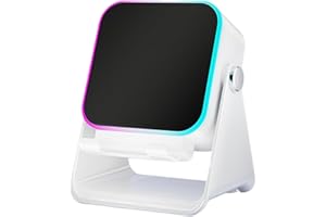 5-in-1 Wireless Induction Bluetooth Speaker with Adjustable Phone Stand, RGB Lights, 360° Rotation, HD Surround Sound, for iP