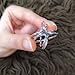 Bella Lotus Double Cross CZ Paved 18k White Gold Plated Trendy Party Rings, Size 9