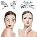 Lady Up Mermaid Rhinestones Face Jewels Crystals Tears Face Gems Glitters Temporary Tattoos Stickers for Halloween Festival Rave Carnival Party