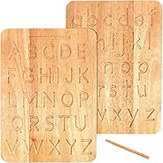Montessori & Me Wood Alphabet Tracing Board from Montessori Letters - Wooden Letters - Large Print Letters