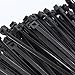 Zip Ties - TOOGOO(R)100 x Thin Black Cable Tidy Ties Zip Ties Cord Strap Wrap 200mm x 3mm
