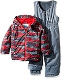 Columbia Little Boys' Toddler Frosty Slope Set, Mountain Red Dot Print, 4T