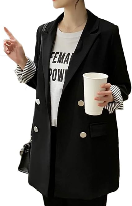 Amazon Heaven Days ヘブンデイズ テーラードジャケット 秋冬 ジャケット ダブル 折り返し袖 ストライプ柄 レディース 1912e0045 コート ジャケット 通販