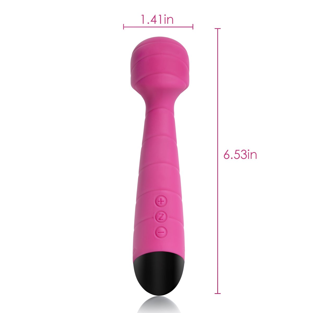 Vibromasseur Clitoridien En Silicone Stimulateur Wand Sans Fil Massager Ultra Puissant Avec 25 Fréquences