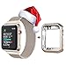WEFU Compatible with Apple Watch Band 38mm 42mm with Case, Stainless Steel Mesh Milanese Loop with Adjustable Magnetic Closure Replacement for iWatch Band Compatible with Apple Watch Series 3 2 1 
