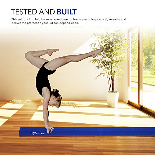 Folding Gymnastics Balance Beam 9ft Long for Kids Toddlers Training Indoor at Home - Build Confidence in Your Child Tumbling Practice Performance - Suede Floor Balancing Beam Lightweight Portable - Thumbnail 5