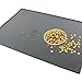 ONME Dog Cat Feeding Mat, Silicone Waterproof Pet Food Mat, Dog Cat Food Mat, Non Slip Dog Cat Bowl Placemat (M (18.5 * 11.5 in))