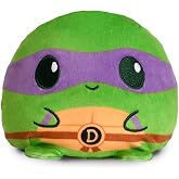 TeeTurtle Reversible TMNT Donatello &amp; Ooze Baby 4 Inch Flip Plush | 4 Inch Two-Sided Plush, Officially Licensed TMNT, Embroidered Details, Kids Teens Adults