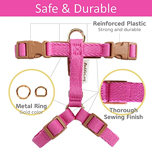 Boddlelang Adjustable Dog Harness, No Choke and Escape Proof, Soft Cotton, Pet Walking Halter Harnesses for Small and… - Image 4