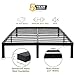 45MinST 14 Inch Platform Bed Frame/Easy Assembly Mattress Foundation / 3000lbs Heavy Duty Steel Slat/No Box Spring NeededNoise Free, King