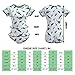 Littleforbig Adult Baby Onesie Diaper Lover (ABDL) Button Crotch Romper Onesie Pajamas - Dinosaurs Pattern (M) Green