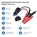 SUAOKI P4 500A Peak Car Jump Starter (5.0L Gas or 2.0L Diesel) 10800mah Power Packs and Auto Battery Booster with QC 3.0, in&Out Type-C 5V/3A and Flashlight, UL Certified