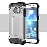Onway Armor Hybrid Superior Hard PC And Pliable Rubber Drop Resistance Defend Case For Samsung Galaxy S7 5.1 Inth Silver