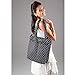 JuJuBe Be Light Everyday Lightweight Zippered Tote Bag, Legacy Collection - The Duchess - Black with White Polka Dots