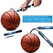 Dimples Excel Dual Action Ball Pump for Soccer Basketball Football Volleyball Water Polo ball, Needles and Nozzles Included (1 x Ball Pump – Blue)