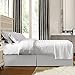 Nestl Silver Bed Skirt Queen Size - Queen Bed Skirt 14 Inch Drop - Brushed Microfiber Bed Skirts - Hotel Quality Pleated Bed Skirt - Shrinkage & Fade Resistant