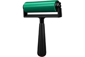 MAGICLULU 10cm Rubber Roller Brayer Rollers Printmaking Brayers Vinyl Roller for Printmaking Stamping Gluing (Green)