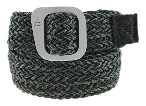 Dakota Paracord Belt Made in the USA by Thomas Bates (Medium, Olive)