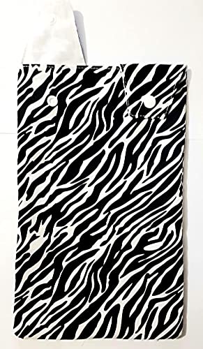 Catheter Leg Bag Holder. Drainage Bag Cover. 100% Cotton. Zebra Pattern.