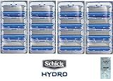 Schick Hydro5 Refill Blade Cartridges, 4 Count (Unboxed) (Pack of 4 w/ Free Loving Care Conditioner Packette
