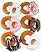 Click N Play Set of 6 Assorted Pretend Play Donuts Set With Removable Icing, Sprinkle Toppings