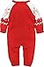 ZOEREA Newborn Baby Romper Christmas Clothes Knitted Sweaters Reindeer Outfit (Label 60/Age 0-4 Months, Red 2)