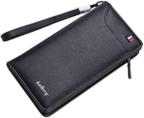 Mouchao Baellerry Men Long Wallet Large Capacity Zipper Credit Cards Holder Pocket 318