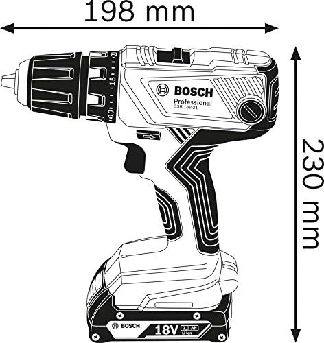 Bosch Professional 18V System Cordless Drill Driver GSR 18V-21 (max. Torque: 55 Nm, Without Battery/Charger) - Image 5