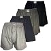 Men's Cotton Knitted Ultra Comfort Relaxed Underwear Boxer Shorts (4 Pack) (X-Large)