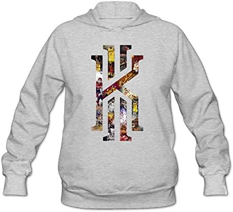 YQUE Women's Kyrie K Irving Baketball Player Hoodies Sweater Size M Ash