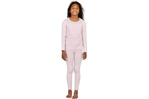 LAPASA Girls Thermal Underwear Set Fleece Lined Long John Base Layer Top & Bottom Ski Winter Extreme Cold Warm G03