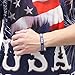 American Flag and Eagle Men's T-Shirt and bracelet