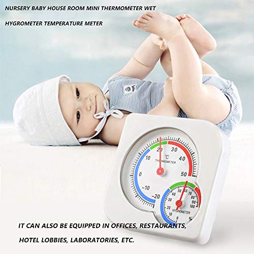 1CAwindwinevine New Useful Nursery Baby House Room Mini Thermometer Wet Hygrometer Temperature Meter Home Use Household Supply - Thumbnail 2