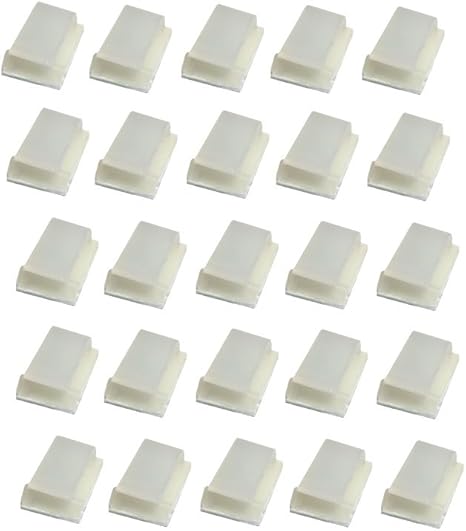 Amazon Monofive 配線固定用 粘着式ホルダー25個 各種フラットケーブル対応 Mf Hflc2 25w 配線アクセサリー 文房具 オフィス用品