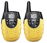 OUREAL Walkie Talkies for Kids Long Distance Two-Way Radio 2 Packs Yellow