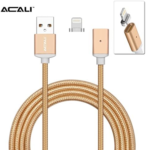 ACALI Magnetic Braided Lightning Charging Cable for Apple Device iPhone 5, 5c, 5s, SE, 6, 6 Plus, 6s, 6s Plus, 7, 7 Plus,iPad, iPad mini, iPad pro,iPod