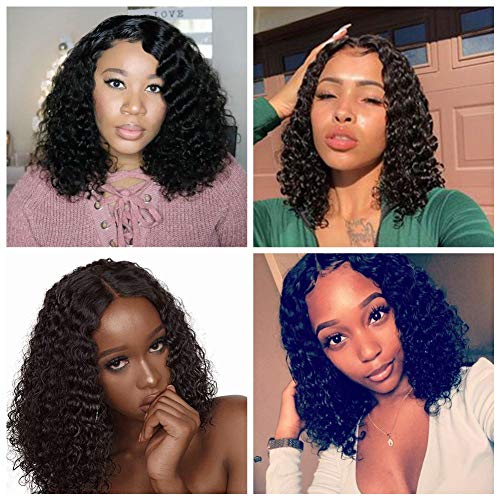 VSHOW-Lace-Front-Wigs-Human-Hair-4x4-Lace-Closure-Short-Bob-Water-Wigs-Brazilian-Curly-Wet-and-Wavy-Deep-Wave-Bob-Wigs-for-Black-Women-150-Density-Pre-Plucked-with-Baby-hair-14-Inch