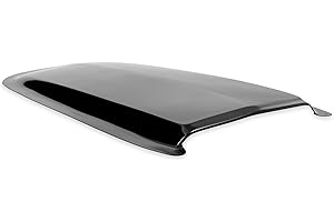 Scott Drake Stamped Steel Hood Scoop in a Semi-Gloss Black Finish, Compatible with 1965-1966 Ford Shelby Mustang GT350, Model S1MS-16025-M