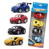 Vidatoy 4-Pack 1:64 Die Cast Pull Back Racer Cars Toy Play Set