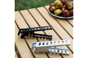 1PC Pan Gripper Camping Kitchen Essentials with Detachable Handle for Pots and Pans, Great Outdoor Cookware, Silver