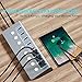 Powered USB 3.0 Hub,Aluminum 8 Port USB Data Charging Hub Splitter with12V/4A Power Adapter,Individual Power Switches and LED Indicators (4.9ft Extended Cable)