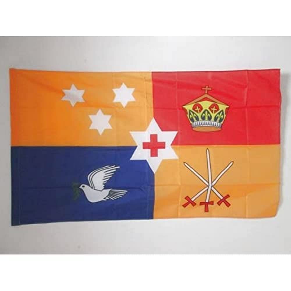 AZ FLAG - Royal Standard of Tonga Flag - 3x5 Ft - Tongan Kingdom Banner with Sleeve - 100% Polyester - Fade Resistant - Vivid Colors - 3' x 5' Feet - 150x90 Cm