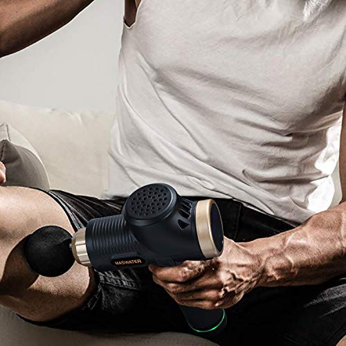 MASWATER Massage Gun Percussion Massager Portable Handheld Deep Multifunctional Muscle Massager 20 Speeds Helps Relieve Muscle Soreness and Stiffness Personal Massage Device
