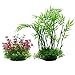 Vetoo Aquarium Artificial Plants Pack of 2, Plastic Grass Decor Fish Tank Water Plantthumb 1