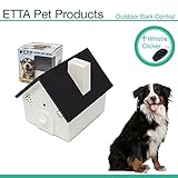 Etta Pet Products Ultrasonic Anti Barking Device - Outdoor Bark Control Deterrents - With Dog Training Clicker Whistle - Training Tool - All Size Dogs - 50 Feet Range (9V Battery Not Included)