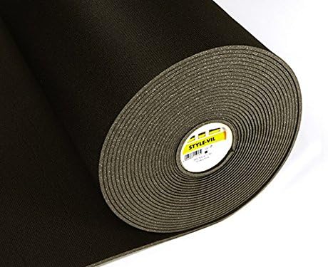 Vilene Foam Fabric Sew In Interfacing Interlining Black - per metre