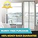 Apalus VP Magnetic Screen Door Deluxe Version – Heavy Duty Mesh Curtain, Strong Magnets,Top-to-Bottom Seal Snaps Shuts Automatically(36x38