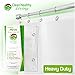 Clean Healthy Living Heavy Duty PEVA White Shower Curtain Liner with Magnets & Suction Cups - 70 X 72 in. Long